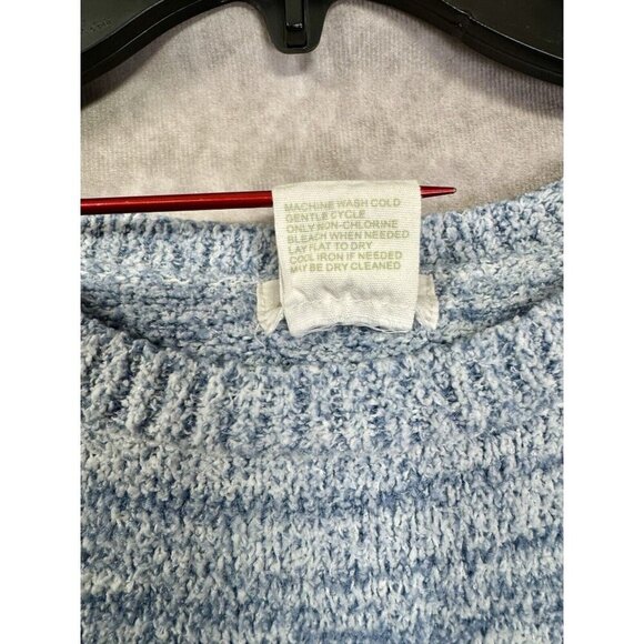 Softies Marshmallow Dress Womens S/M Blue Heathered Sweater Crew Neck Lounger - Picture 5 of 10
